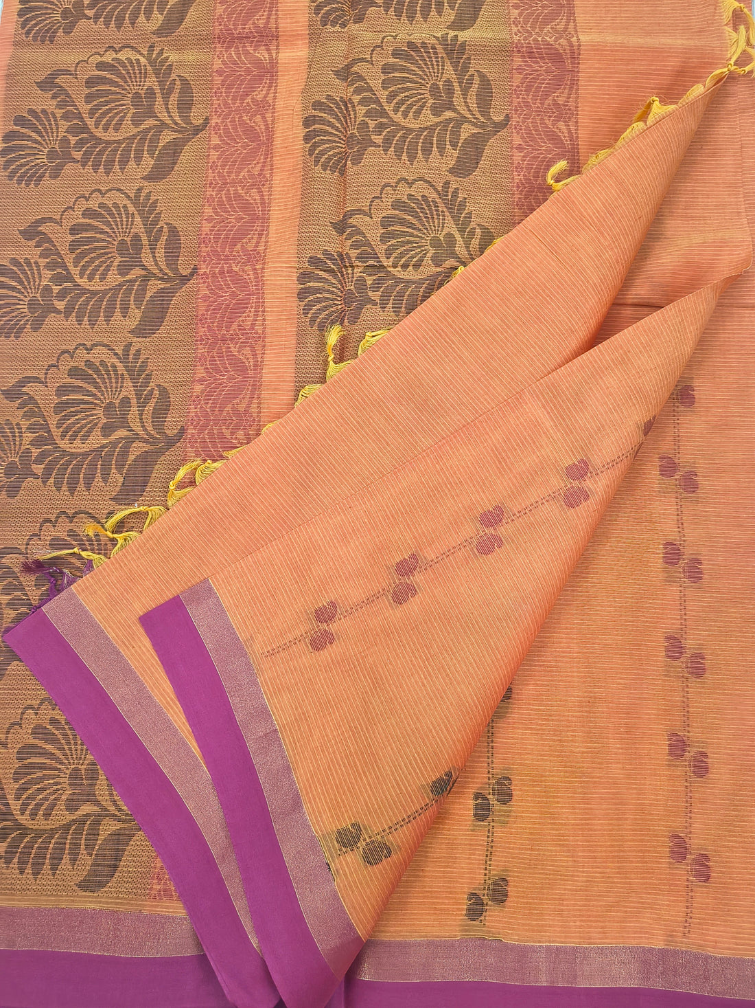 Negamam Cotton Saree orange