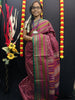 Shubhavastram - Heritage Handwoven cotton 1000 butta - Purple -HC01