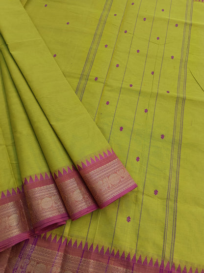 Kanchi Cotton - Festival Fusion-Neon Green Mixed Yellow- KCFB120