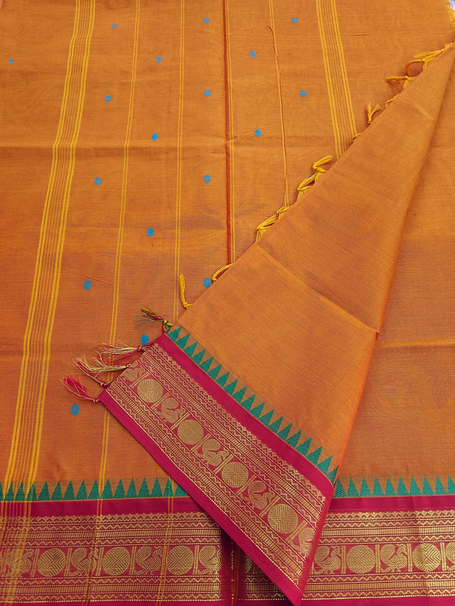 Kanchi Cotton - Festival Fusion-orange- KCFB121