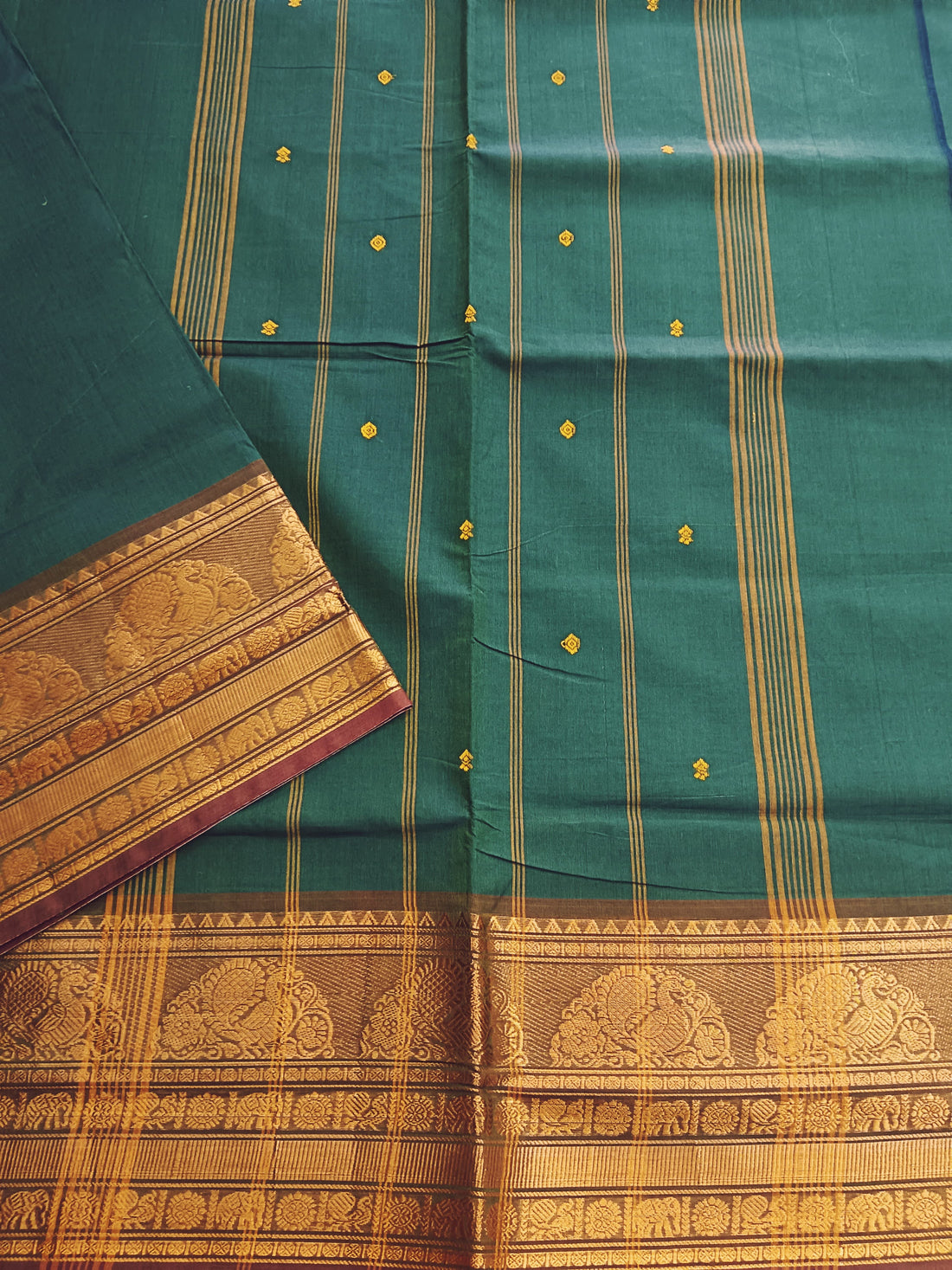 Kanchi Cotton - Festival Fusion -Dark Green- KCFB107