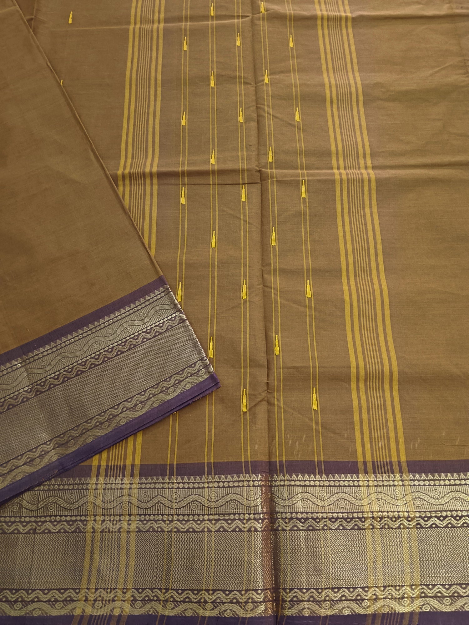 Kanchi Cotton - Festival Fusion -Khakki Brown- KCFB114