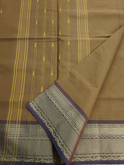 Kanchi Cotton - Festival Fusion -Khakki Brown- KCFB114